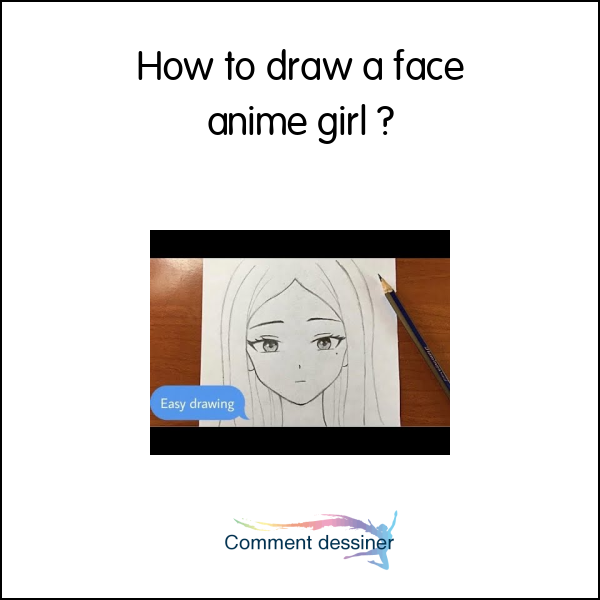 How to draw a face anime girl