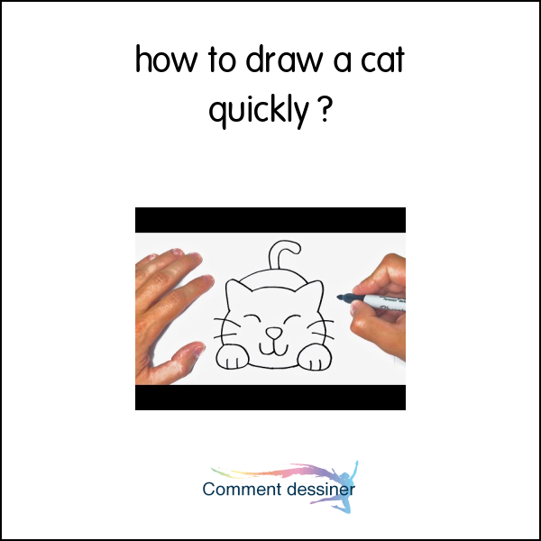 how to draw a cat quickly