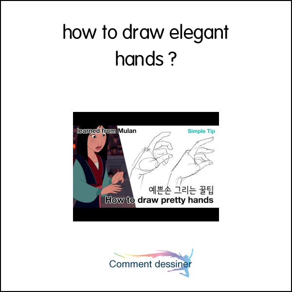 how to draw elegant hands